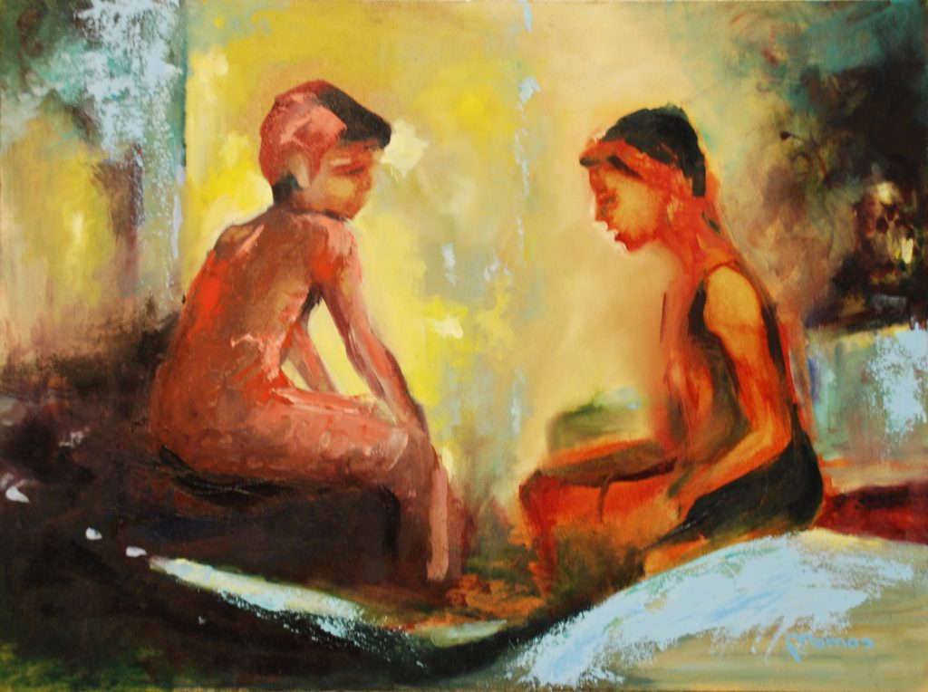 Lucia Mamos-Moreaux-Confidence-h-s-p-44x59cm