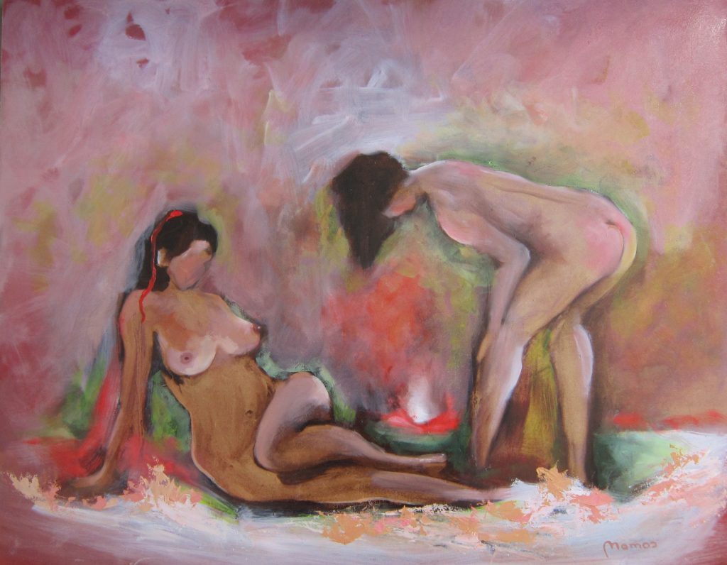 Lucia Mamos-Moreaux-La-Detente-I-huile-sur-panneau-65x81cm