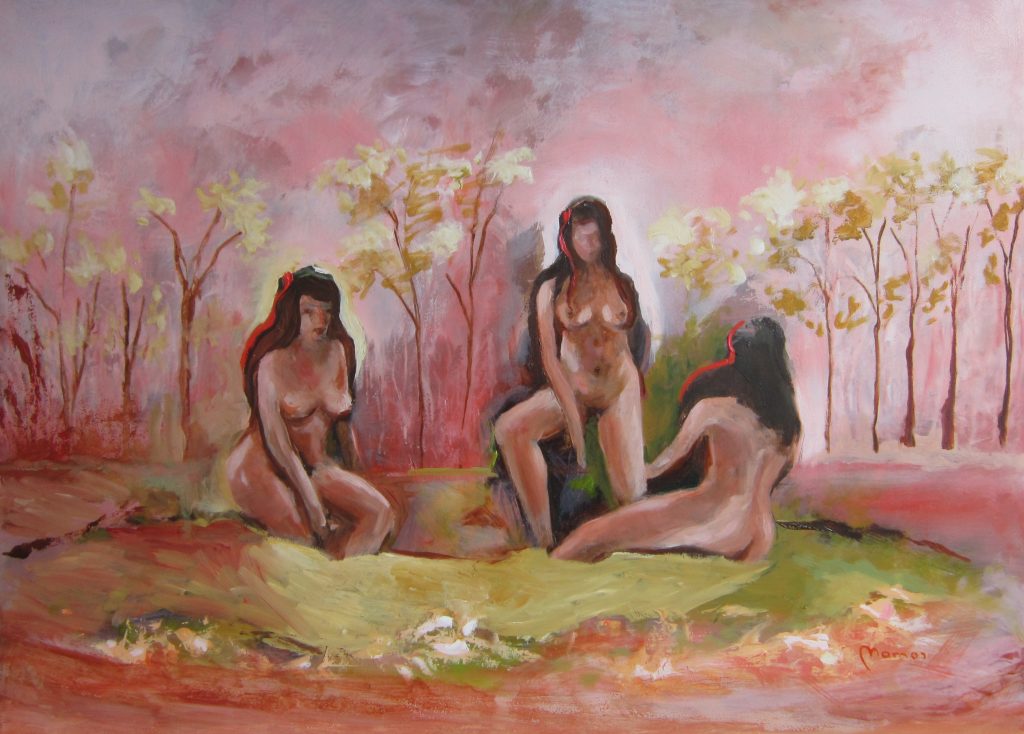 Lucia Mamos-Moreaux-La-Detente-II-huile-sur-panneau-60x81cm